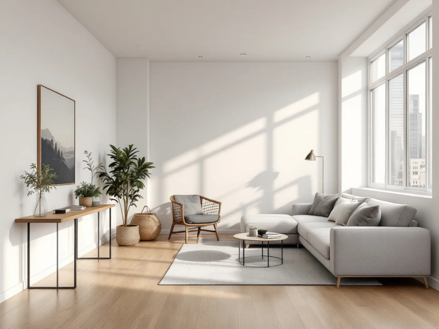 A flat prepared for a listing
